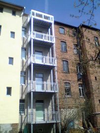 Klicken um zu vergrößern BALKON 3300*1500 Balkonanlage verzinkt ohne Montage zur Selbstmontage