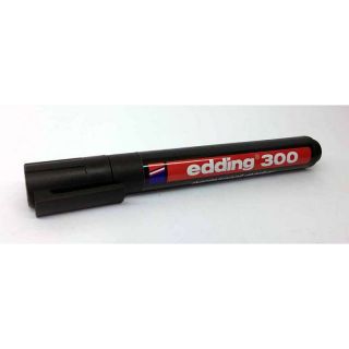 Edding Permanentmarker Edding 300 Strichbreite 1,5 &ndash; 3mm Filzstift Marker Stift schwarz