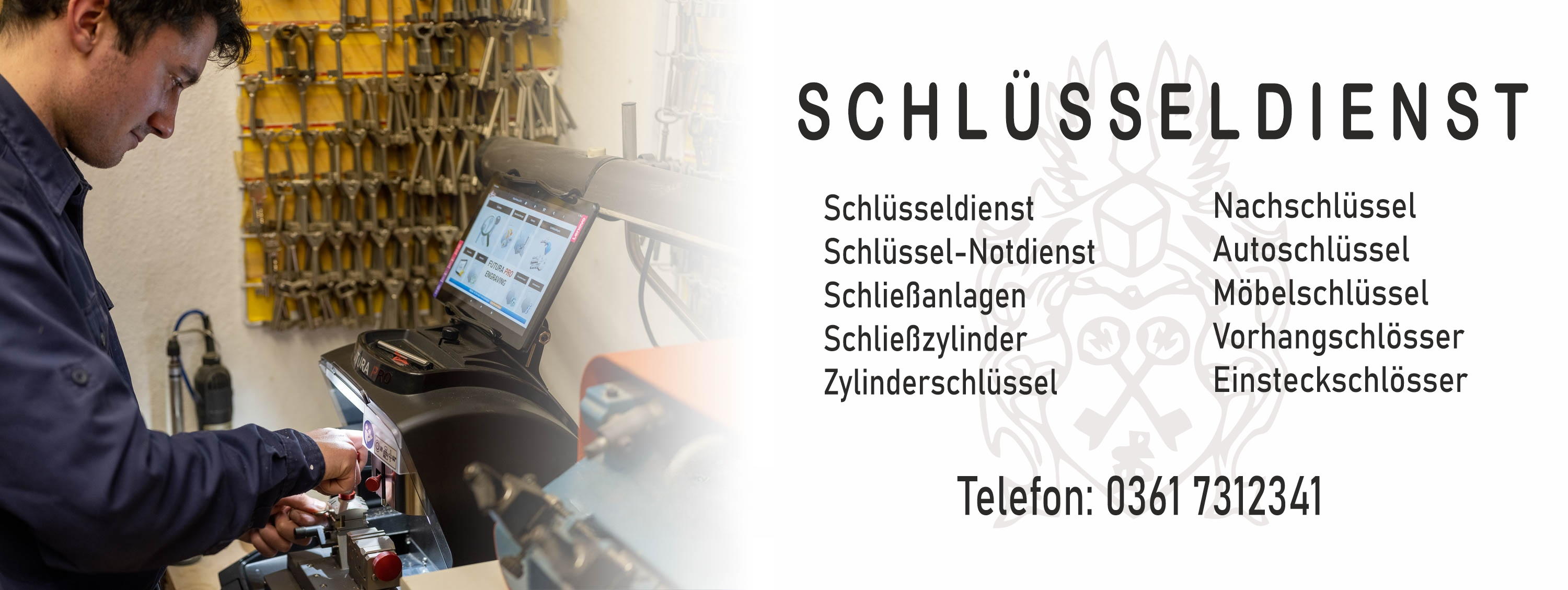 Schlüsseldienst: 0361 7312341