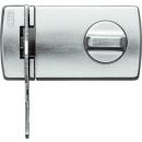 2130 ABUS Tür-Zusatzschloss mit Sperrbügel Außenzylinder Kastenschloss silber