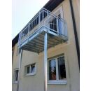 Balkonanlage BALKON Stahlbalkon 2,00m * 1,50m  Stahl...