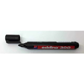 Edding Permanentmarker Edding 300 Strichbreite 1,5 – 3mm Filzstift Marker Stift schwarz