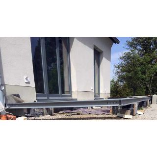 Terrasse 2m* 5m Unterkonstruktion Stahl verzinkt