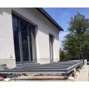 Terrasse 2m* 10m Unterkonstruktion Stahl verzinkt