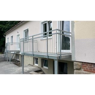 Restposten Terrasse Selbstmontage Balkonanlage BALKON Bausatz 3 x1,5m