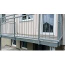 Restposten Balkonanlage BALKON BausatzTerrasse Stahlbalkon 2mx1,5m Selbstmontage