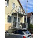 Restposten Balkonanlage BALKON BausatzTerrasse Stahlbalkon 2mx1,5m Selbstmontage