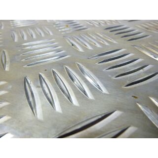 Abdeckung Schacht Aluminium Riffelblech 3,5 auf 5mm 54,2x38,7cm