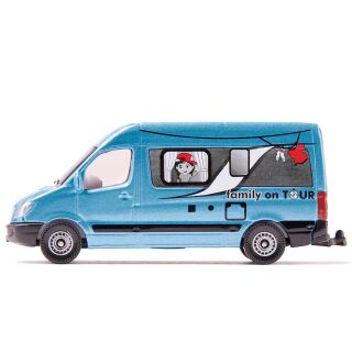 1559 Siku Mercedes Sprinter Campervan blau